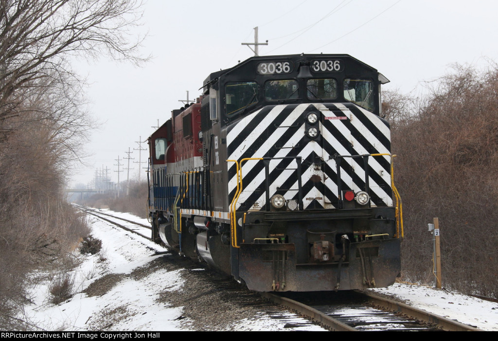 HESR 3036 & 3865 rest for the weekend just outside of Saginaw